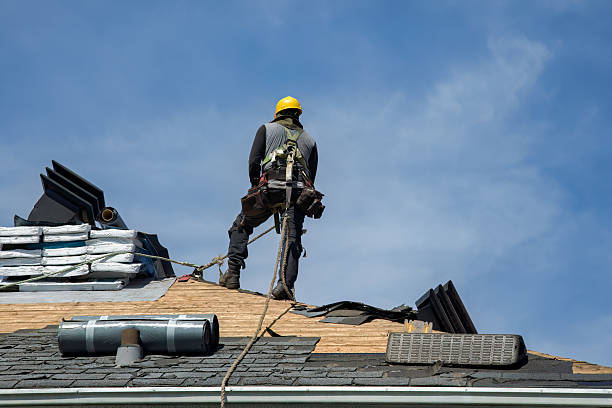 Professional Metal Roofing technician working in Newton Lower Falls, MA
